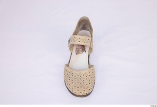Hanane Clothes  327 beige perforated strap buckle shoes casual…